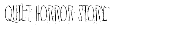 Quiet Horror Story font preview
